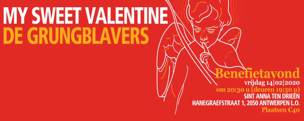 ANNA3 | De Grungblavers - My Sweet Valentine | Rotary Club Antwerpen Park | Vrijdag 14 februari 2020 | 20.30 uur | Sint-Anna-ten-Drieënkerk Antwerpen Linkeroever